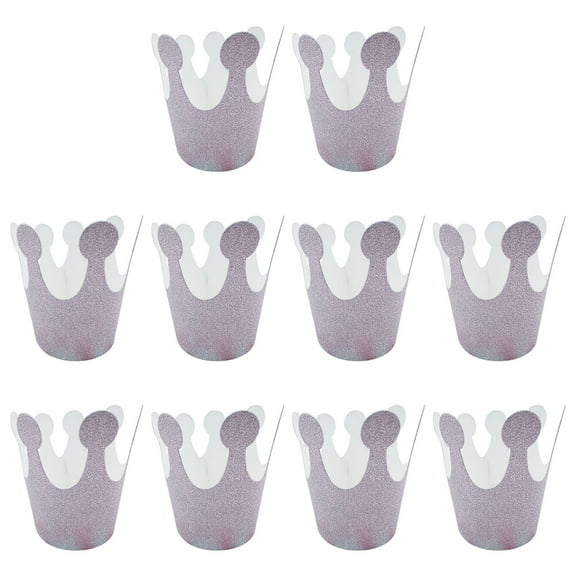 Ycandiee 10 Pieces King Crowns, Crown Hats, Foldable Paper Party Crown Hat, Gold Foil Cap for Birthday Celebration Baby Shower Photo Props