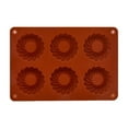 thumbnail image 1 of Ycandiee 6-Cavity Mini Fluted Tube Pan, Silicone Non-Stick Multi-Cavity Small Cake Baking Pan, Mini Moldes Para Chocoflan, 1 of 5