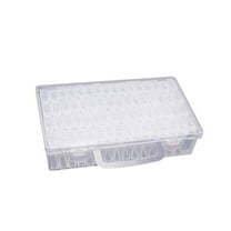 Ycandiee 64 Grid Diamond Embroidery Box Jewelry Drill Storage Boxes Clear Plastic Diamond Painting Accessories Boxes for Craft