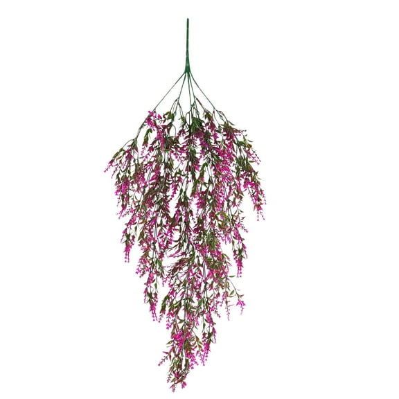 Ycandiee Artificial Flowers Hanging Plant, Faux Outdoor Vines Plants, UV Resistant Backdrop Decor Hanging Flowers for Garden Porch Window Patio Home Party Wedding Decor