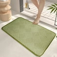 thumbnail image 1 of Ycandiee Bathroom Rugs, Super Absorbent Thin Bath Mat, Small Quick Dry Low Pile Bathroom Rug, Non Slip Washable, 15x13inch, 1 of 6