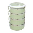 thumbnail image 1 of Ycandiee Bento Box, 304 Stainless Steel Lunch Box ,4 Layers Stackable Leak-Proof Thermal Bento Boxes for Adults Portable Food Container for Office Work Home Picnic, 1 of 1