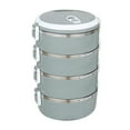 thumbnail image 1 of Ycandiee Bento Box, 304 Stainless Steel Lunch Box ,4 Layers Stackable Leak-Proof Thermal Bento Boxes for Adults Portable Food Container for Office Work Home Picnic, 1 of 1