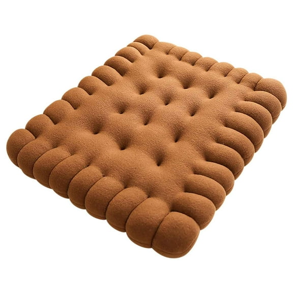 Ycandiee Biscuit Cushion, Biscuit Shaped Floor Cushions, Yoga Biscuit Pillow for Floor, Foam Floor Lounger, Tufted Comfy Chair Pad, Foor Pillow