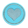 thumbnail image 1 of Ycandiee Bling Car Cup Coaster, 2.76 Inch Heart Rhinestone Holder Insert Coaster, Anti-Slip Waterproof Crystal Auto Cup Mat, Universal Vehicle Accessories for Women Girls, 1 of 2