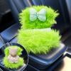 Ycandiee Car Decorations, Doll Car Seat, Car Seat for Dolls with Soft Furry Cushion, Cute and Functional Car Ornament