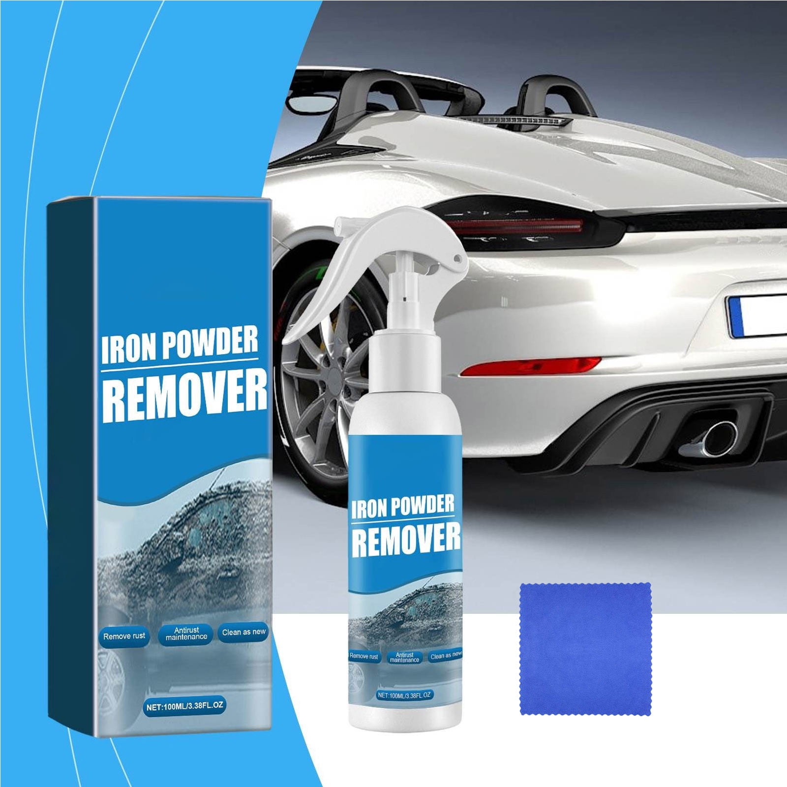 Ycandiee Car Rust Removal Spray, Car Rust Remover Spray, Metal Paint ...