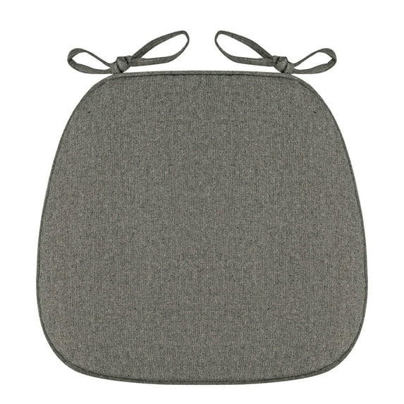 Ycandiee Chair Cushion with Ties for Dining Chairs, Non Slip Kitchen Chair Pad, Dining Seat Cushion Set of 2