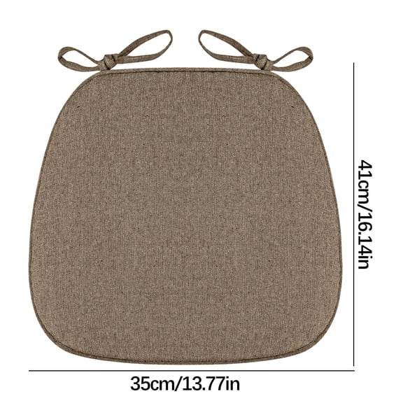 Ycandiee Chair Cushion with Ties for Dining Chairs, Non Slip Kitchen Chair Pad, Dining Seat Cushion Set of 2