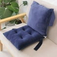thumbnail image 1 of Ycandiee Chair Pads with Ties, Dining Chair Pad, Non Slip Chair Cushions with Detachable Back Supports, Thickened Memory Foam Seat Cushion for Office Dining Room Seat, 1 of 2