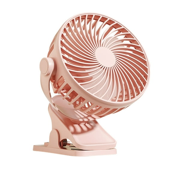 Ycandiee Clip on Desk Fan, USB Rechargeable Fan, 3 Speeds Personal Fan, Quiet Camping Fan with Strong Airflow, for Outdoor Camping Golf Cart Home Office