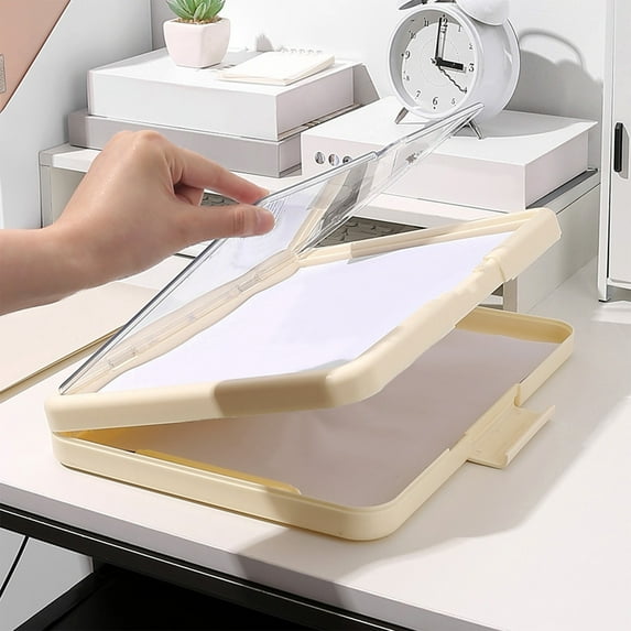 Ycandiee Clipboard with Storage, Organization Box with A4 Legal Paper Folder, Heavy Duty Nursing Clipboard Folder for Nurses, Lawyers, Students, Classroom, Office, School