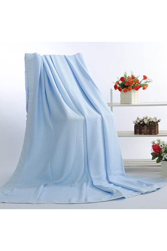 Cooling Blankets, Soft Blanket, Rayon Derived from Bamboo, Ultra-Cool Lightweight Blanket, Absorbs Body Heat to Keep Cool on Warm Night