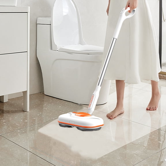 Ycandiee Cordless Electric Mop, Professional Microfiber Mop Floor Cleaning, Electric Floor Cleaner with 2 Reusable Washable Pads, Microfiber Wet and Dust Mopping for Hardwood and Tile