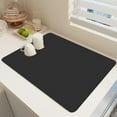thumbnail image 1 of Ycandiee Dish Drying Mat, Foldable Quick Dry Kitchen Mat, Absorbent Microfiber Kitchen Counter Mat, Eco-Friendly Diatomaceous Earth Mats for Dishes Bottles Cups Bathroom Any Countertop, 1 of 6