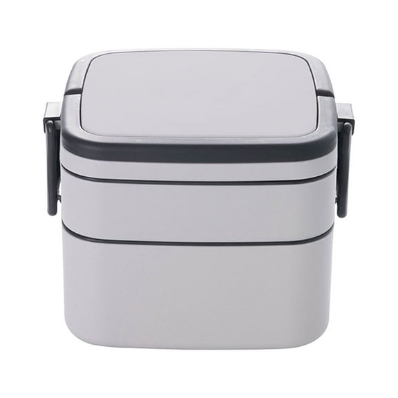 Ycandiee Double Layer Bento Box, removable lunch box and stainless steel compartments, Leak-Proof, Bento Box With Portable and Cutlery, BPA-Free, Dishwasher Safe