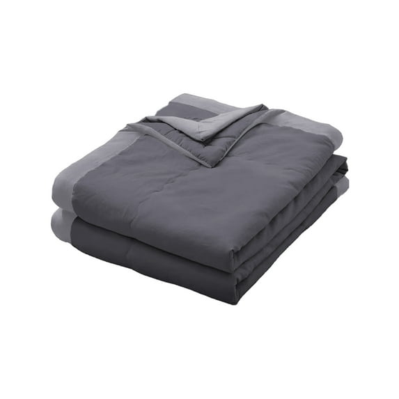 Ycandiee Down Alternative Blanket, Cooling Comforter, Moisture Wicking Treatment, Soft Bed Cover for Summer with Satin Trim, 55.12x78.74in