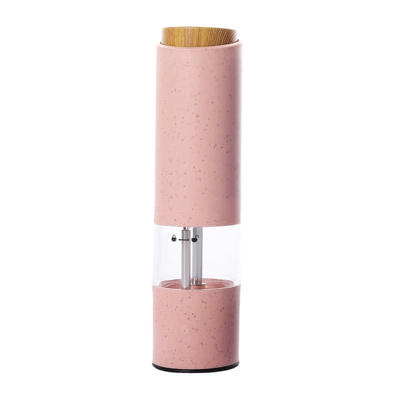Ycandiee Electric Pepper Grinder or Salt Mill, Automatic Pepper Mill, One-handed Operation Button Control, Adjustable Coarseness, Refillable