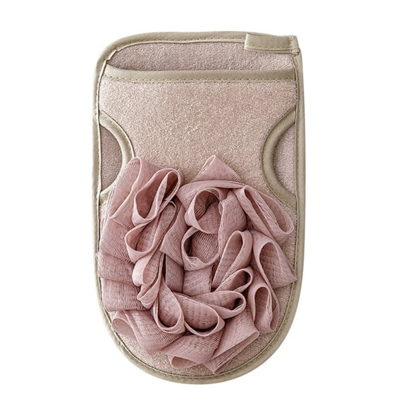 Ycandiee Exfoliating Bath Towel, Double-Sided Scrubbing Gloves, Powerful Dirt and Dead Skin Remover Home Bathing Shower Gloves