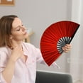 thumbnail image 1 of Ycandiee Folding Fan, Fan for Performance and Hand Use, Big Foldable Clacking Fans for Dancing, Performance, 1 of 5