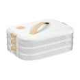 thumbnail image 1 of Ycandiee Food Storage Containers, Plastic Cookie Containers, Stackable Cookie Carrier, Dumpling Storage Box, Food Containers with Lids, 1 of 7