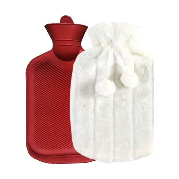Ycandiee Hot Water Bottle with Cover, Hot Water Pack for Hot and Cold Compress, Hot Water Bag for Pain Relief