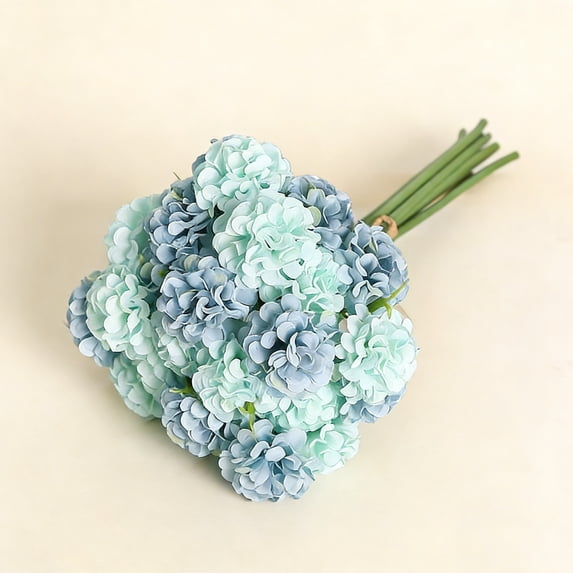 Ycandiee Hydrangea Artificial Flowers, Faux Hydrangea Flowers for Home Decor, Floral Arragements for Candlelight Dinner Party Seaside Table Centerpieces