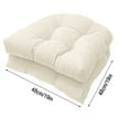 thumbnail image 1 of Ycandiee Indoor/Outdoor Rocking Chair Cushion Waterproof, 19×19in Patio & High Back Chair Cushions with Ties, Thicken Outdoor Garden Furniture Chair Pads, 1 of 2