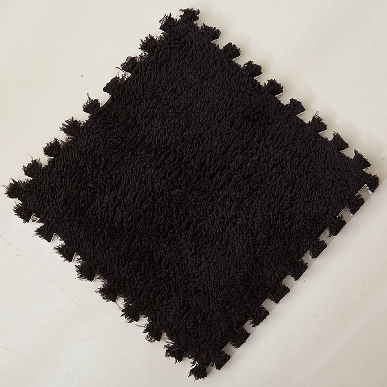 Ycandiee Interlocking Foam Mat Flooring, Puzzle Floor Mat, EVA Mat Carpet, EVA Mat Fleece Flooring, EVA Fuzzy Mat Flooring for Kids Room, Baby Room, Nursery Decoration