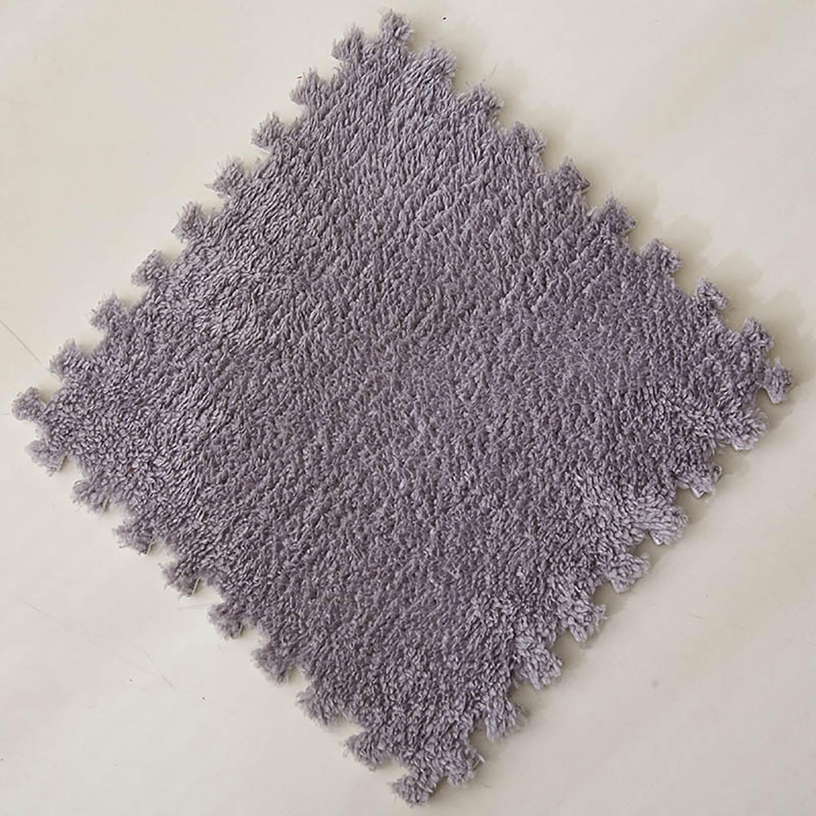 Ycandiee Interlocking Foam Mat Flooring, Puzzle Floor Mat, EVA Mat Carpet, EVA Mat Fleece Flooring, EVA Fuzzy Mat Flooring for Kids Room, Baby Room, Nursery Decoration