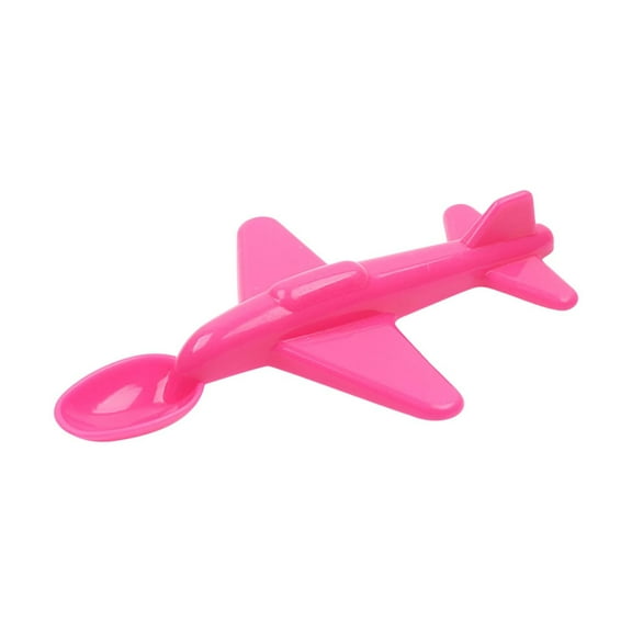 Ycandiee Kids' Airplane Spoon, Airplane Creative Home Small Airplane Shape Spoon, Portable Tableware, Plastic Small Airplane Spoon, Fashion Kitchen Tableware