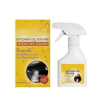 Ycandiee Kitchen Heavy Oil Cleaner, Degreaser Cleaner Spray, Greasy Kitchen Cabinet Cleaner, Multifunctional Grease Remover Spray for All Kitchen Surfaces