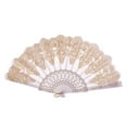 thumbnail image 1 of Ycandiee Large Folding Hand Fan, Printed Fans, Lace Fan, Decorative Plastic Fan, for Weddings Birthdays Decor Wall Decoration Dance Performance, 1 of 2