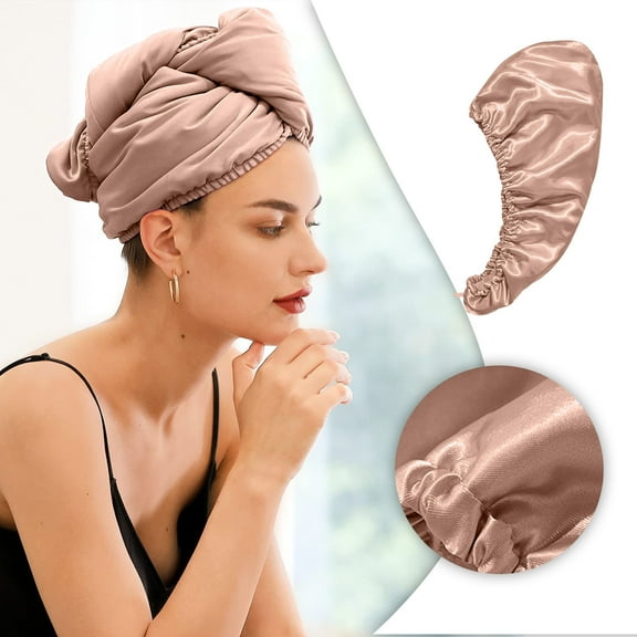 Ycandiee Microfiber Hair Towel Wrap Turban, Hair Drying Towel Wrap, Head Towels for Drying Women Curly Long Wet Plopping Hair Quick Rapid Dry Anti Frizz Absorbent Hair Towel After Shower