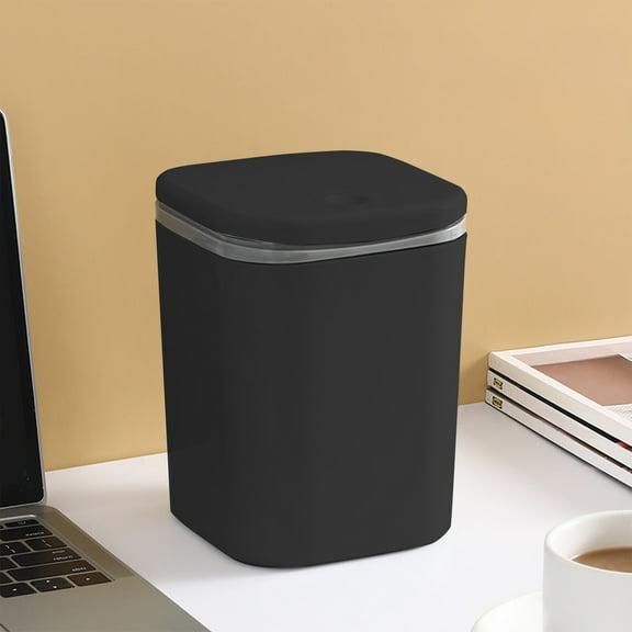 Ycandiee Mini Trash Can with Lid - Removable Small Garbage Can, Desktop Small Trash Can, Pop Up Countertop Wastebasket, Counter Garbage Lint Bin for Bathroom, Office, Kitchen, Desk, Coffee Table