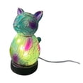 thumbnail image 1 of Ycandiee Night Light,Lovely Cat Stained Glass Accent Table Lamp, Glass Accent Table Lamp,Cat desk lamp,Magical LED Lamp Resin Statue Lamp,for Home, living room, Room Decoration, 1 of 5
