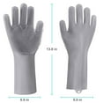 thumbnail image 1 of Ycandiee Pet Grooming Gloves, Dishwashing Gloves with Scrubbing Bristles, Dishes Washing Glove, Brush Scrapper for Household Cleaning Kitchen Bathroom Car Garden, 1 of 7