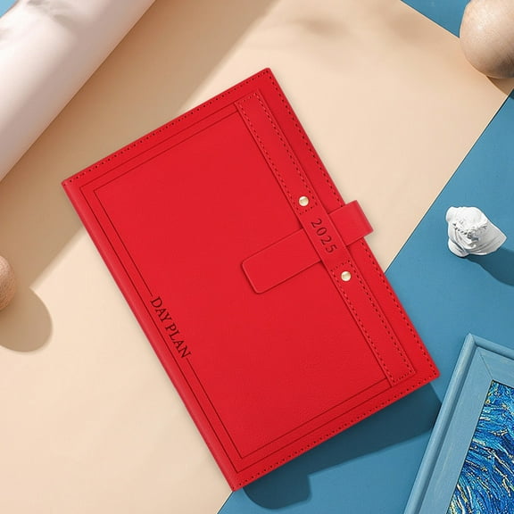 Ycandiee Planner Cover for A5, Soft Travelers Notebook Faux Leather Cover for Notebook, Simplified Business Week Planning Notebook Daily Work Planning Notebook