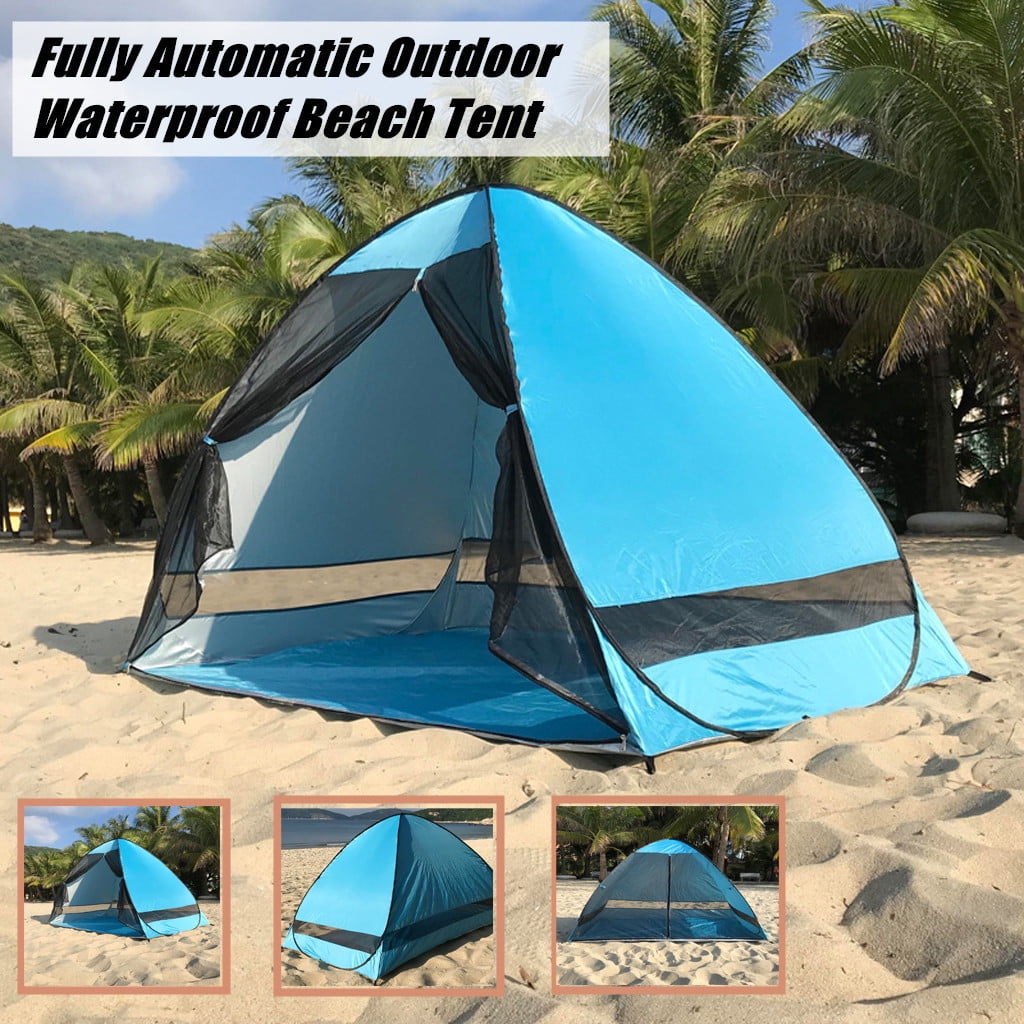 【2個セット】POP UP SUNSHADE ON WIDE SCREEN VIVOHOME 8 ft. x 8 ft. Blue 210D Oxford Outdoor Easy Pop Up