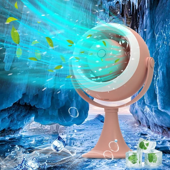 Ycandiee Portable Small Table Fan, Desktop Mini Fan, Air Circulator Fan, Ultra Quiet Operation, for Bedroom Home Office