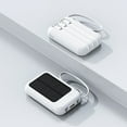 thumbnail image 1 of Ycandiee Power Bank, Solar Portable Charger, 20000mAh Power Bank Large Capacity Built in 3 Output and 1 Input Cables, Fast Charger Compatible with All Smart Phones and Devices, 1 of 6