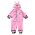 thumbnail image 1 of Ycandiee Rain Suit, Toddler Rain Suit, Hoodie Rain Jacket , Kids Muddy Play Buddies One Piece Hoodie Rain Jacket Coat Poncho Gear Coverall Baby Girl Boy, 1 of 1