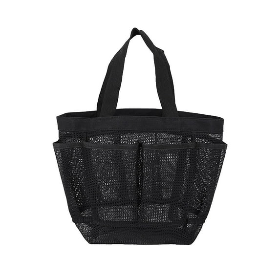 Ycandiee Shower Bag Basket Tote, Mesh Shower Caddy Portable for College Dorm Room Essentials, Hanging Shower Caddy Dorm Basket, Quick Dry Shower Bag for Bathroom