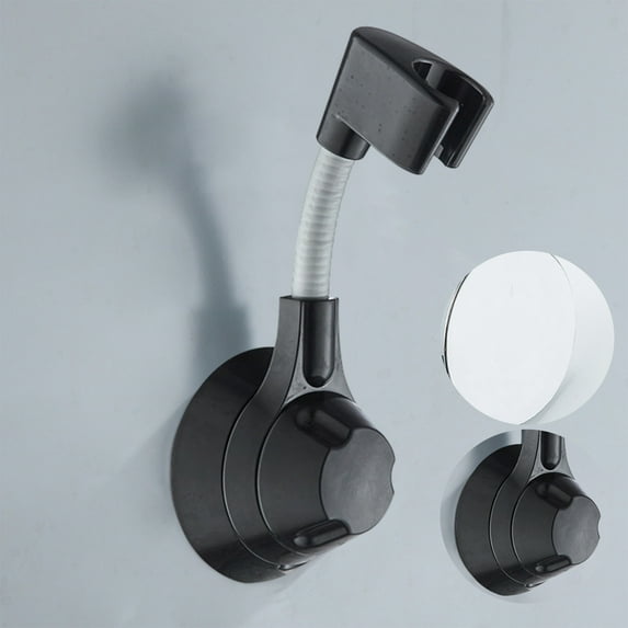 Ycandiee Shower Head Holder, Suction Cup Handheld Bracket Adjustable Height Shower Holder, Multi-Directional Removable Wall Mounted Suction Bracket