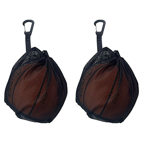 Ycandiee Single Ball Bag, Ball Storage Bag, Mesh Carry Bag with Zipper Pocket, Drawstring Sling Back Bag for Carrying Basketball Volleyball Soccer Football