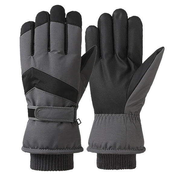 Ycandiee Ski Gloves, Windproof Thermal Touchscreen Gloves, Waterproof Winter Warm Snow Glove for Skiing Cycling Outdoor Sports