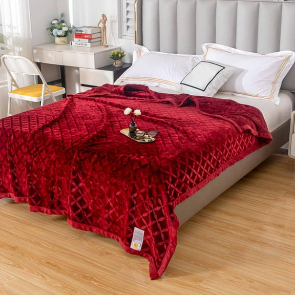 Ycandiee Soft Fleece Throw Blanket, Soft Microfiber Summer Quilt, Lightweight Flannel Blankets for Sofa, Couch, Bed, Plush Cozy Throws