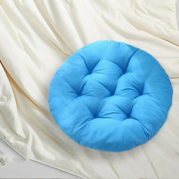 Ycandiee Solid Color Outdoor Chair Cushions, Round Bar Stool Cushion, Soft Fluffy Round Chair Pad, Seat Cushion for Home Office Garden Furniture (17.7 * 17.7 Inches)