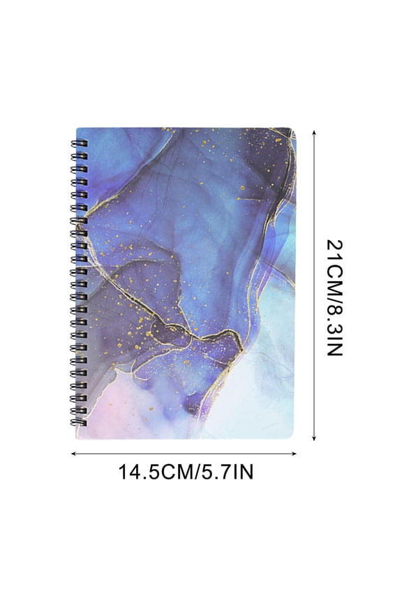 Spiral Journal Notebook, Marble Hardcover Lined Journal for Women, Cute A5 College Ruled Notebooks for Journaling Writing Work Office School