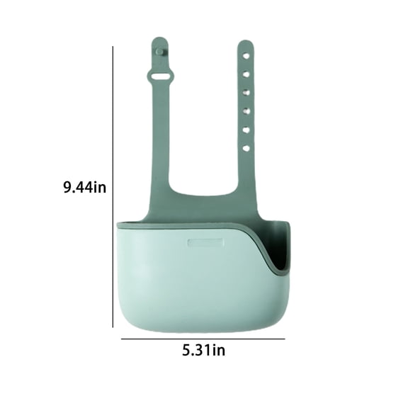 Ycandiee Sponge Holder for Kitchen Sink, Silicone Sink Saddle Caddy Organizer Rack, Sponges Holder Over Faucet, Hanging Kitchen Organizer Accessories Rack Basket